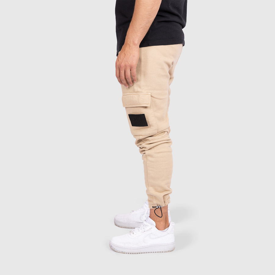 Stone Washed Pants - Creme