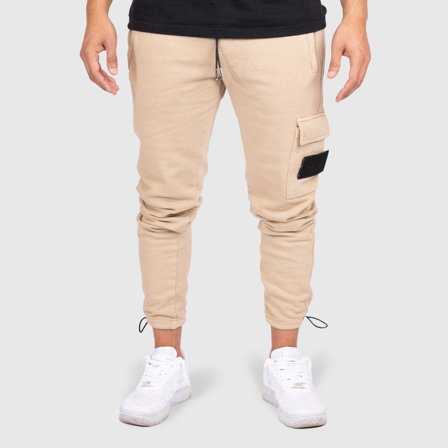 Stone Washed Pants - Creme