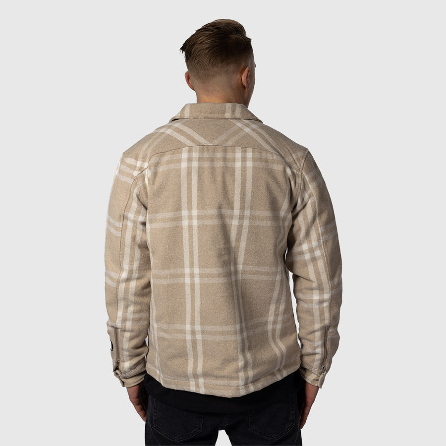 Checked Overshirt - Sand