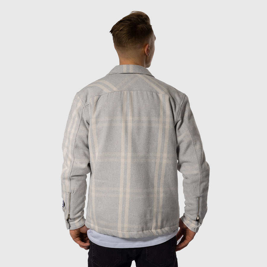 Checked Overshirt - Gray