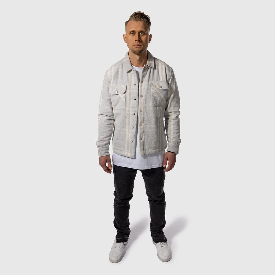 Checked Overshirt - Gray