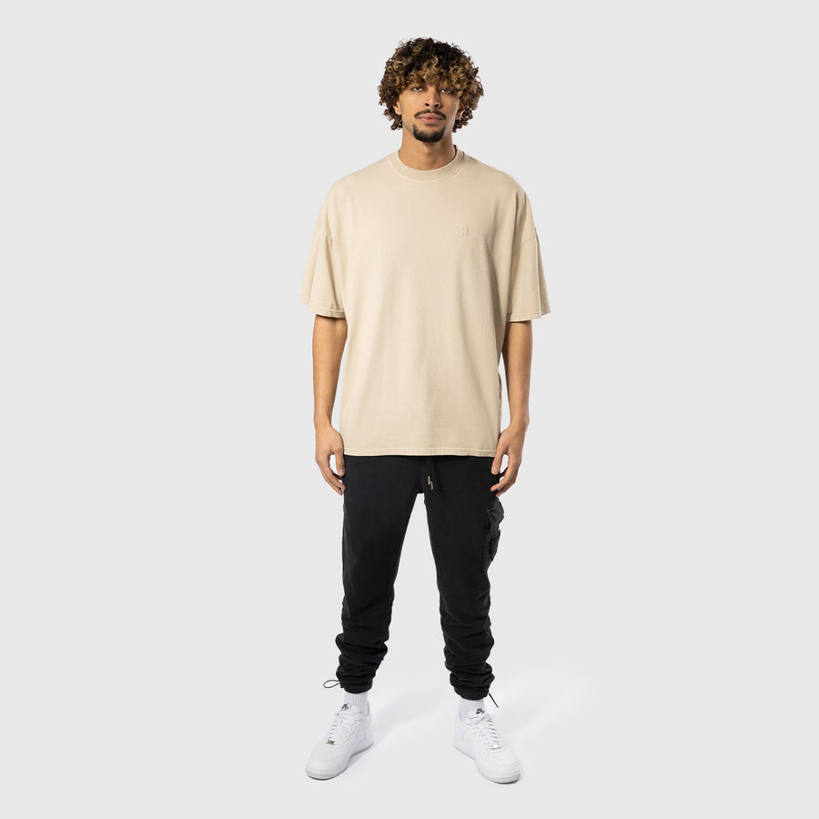 Heavy Oversized T- Shirt - Sand