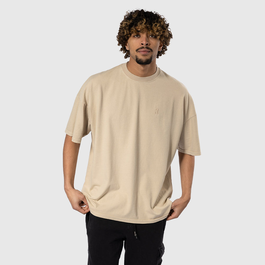 Heavy Oversized T- Shirt - Sand