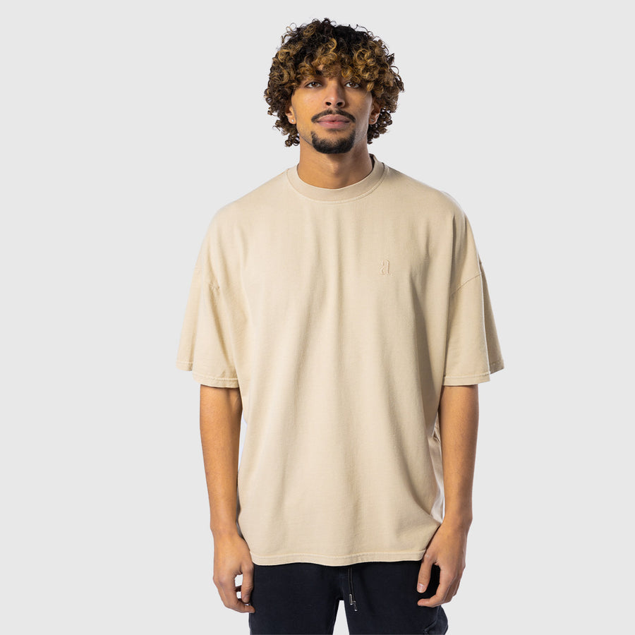 Heavy Oversized T- Shirt - Sand