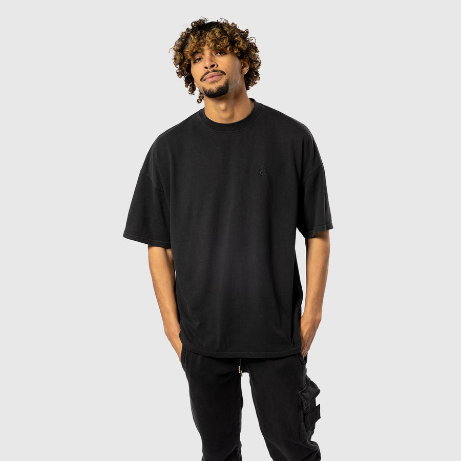 Heavy Oversized T- Shirt - Black