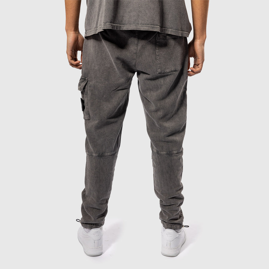 Stone Washed Pants - Gray