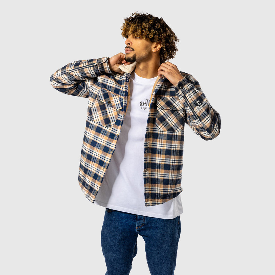 Checked Overshirt - Blue