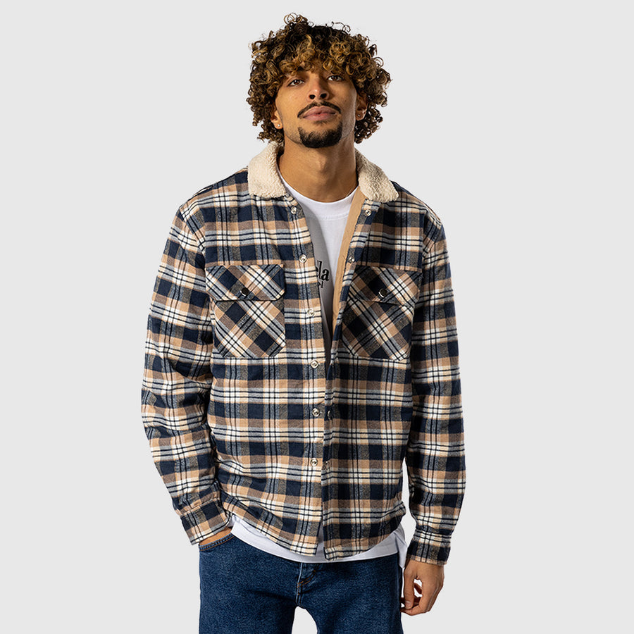 Checked Overshirt - Blue